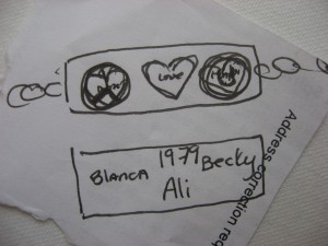 Napkin Drawing On Lincoln Road A Few Years Ago