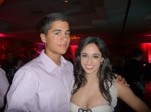 My Son Cristian, with Jeanine Mason at Welcome Home Party in August