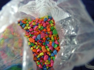 A Colorful Bag of Pebbles I Bought When I Saved A Turtle
